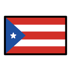 Flag: Puerto Rico on Openmoji