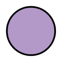 🟣 Cerchio viola Emoji su Openmoji