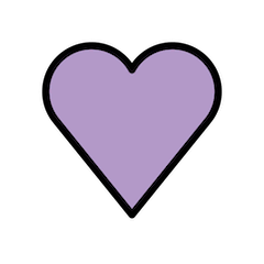 Inimă Violet on Openmoji