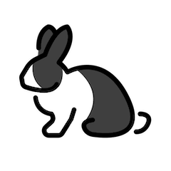 🐇 Conejo Emoji en Openmoji