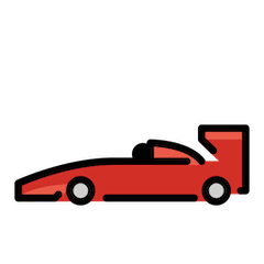 Racing Car Emoji in Openmoji