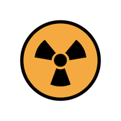 ☢️ Radioaktiv Emoji auf Openmoji