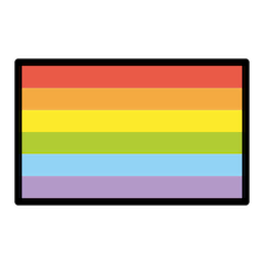 Bandeira arco‑íris Emoji Openmoji