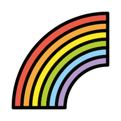 🌈 Regenbogen Emoji auf Openmoji
