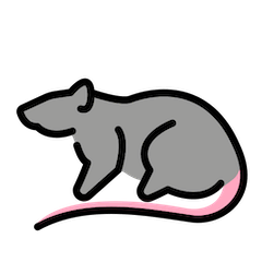🐀 Ratte Emoji auf Openmoji