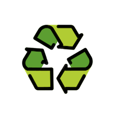 Symbole de recyclage on Openmoji