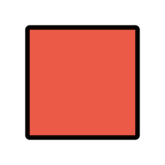 🟥 Cuadrado rojo Emoji en Openmoji