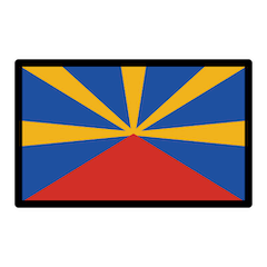 Флаг Реюньона Эмодзи в Openmoji