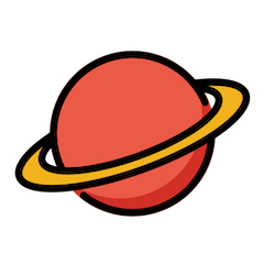 Ringed Planet Emoji in Openmoji