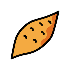 Geröstete Süßkartoffel Emoji Openmoji