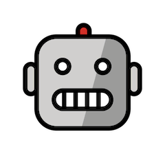 Cara de robot Emoji Openmoji
