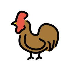 Rooster Emoji in Openmoji