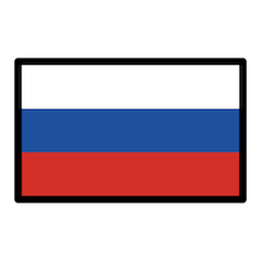 रूस का झंडा on Openmoji