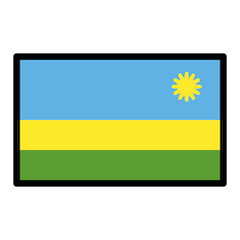 Flagge von Ruanda Emoji Openmoji