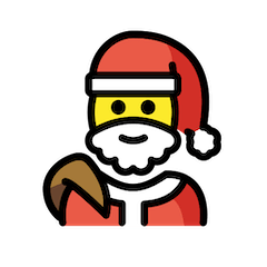 Weihnachtsmann Emoji Openmoji