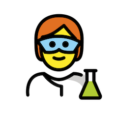 Scientist Emoji in Openmoji