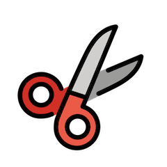 Scissors on Openmoji