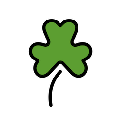 ☘️ Dreiblättriges Kleeblatt Emoji auf Openmoji