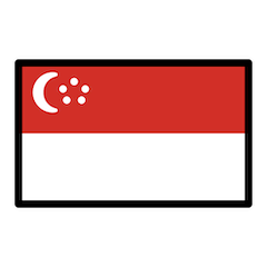 Bandeira de Singapura Emoji Openmoji