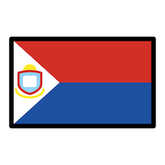 Bandiera di Sint Maarten Emoji Openmoji