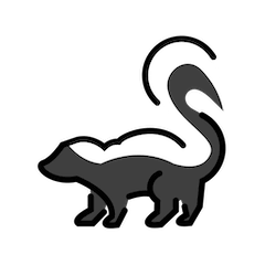 Skunks on Openmoji