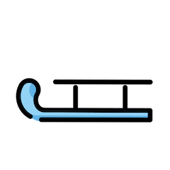 Sled on Openmoji