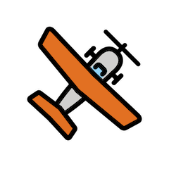 Kleines Flugzeug Emoji Openmoji