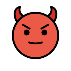 Smiling Face With Horns Emoji in Openmoji