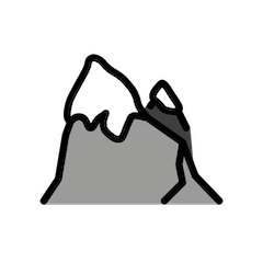 🏔️ Snow-Capped Mountain Emoji in Openmoji