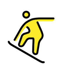 🏂 Snowboarder Emoji in Openmoji