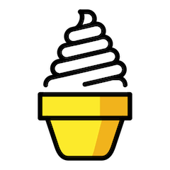 🍦 Soft Ice Cream Emoji in Openmoji