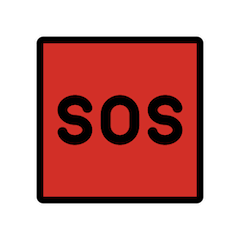 Sos-Skylt on Openmoji