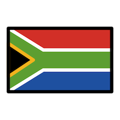 Flag: South Africa Emoji in Openmoji