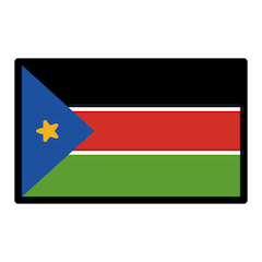 Flagge des Südsudan Emoji Openmoji