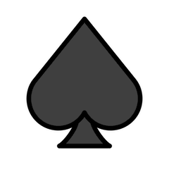 Pica de baraja de cartas Emoji Openmoji
