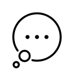 Balão de diálogo Emoji Openmoji