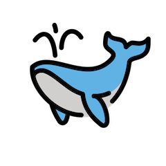 潮吹きクジラ on Openmoji