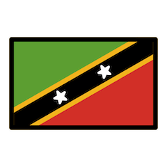 Flagge von St. Kitts und Nevis Emoji Openmoji