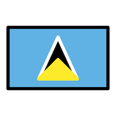 Flag: St. Lucia Emoji in Openmoji