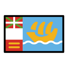 Bandeira de São Pedro e Miquelão on Openmoji