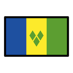 Bandeira de São Vicente e Granadinas Emoji Openmoji