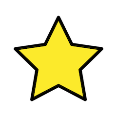 ⭐ 星星 Epenmoji的表情符号