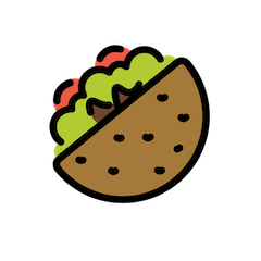 Bocadillo de pan de pita Emoji Openmoji