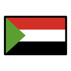 Bandeira do Sudão Emoji Openmoji