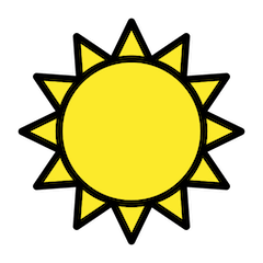 太阳 on Openmoji