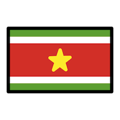 Bandera de Surinam Emoji Openmoji