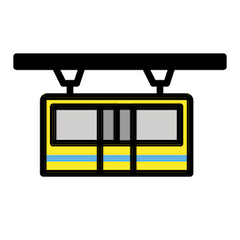 🚟 Suspension Railway Emoji in Openmoji