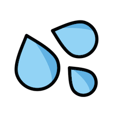 💦 Gotas de agua Emoji en Openmoji