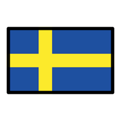 स्वीडन का झंडा on Openmoji