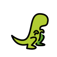 🦖 T-Rex Emoji auf Openmoji
